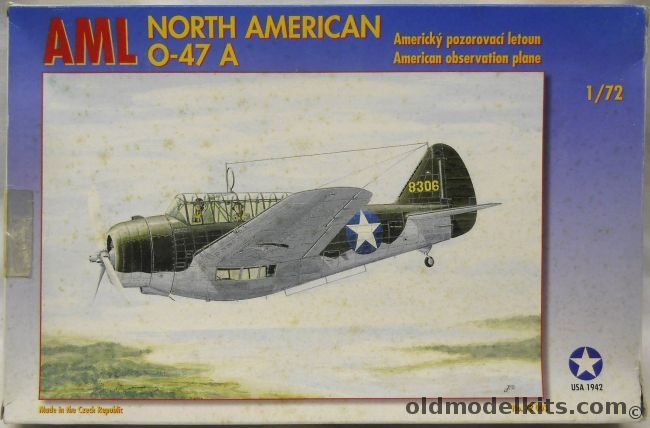 AML 1/72 North American O-47A, 72 003 plastic model kit